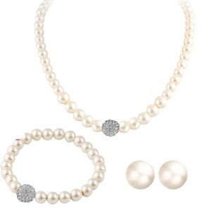 Elegant Pearl Jewelry Set